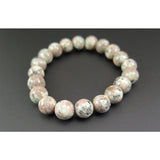 Japanese Natural Pink Granite 10mm Bead Bracelet 27.8g (ID:39818)