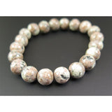Japanese Natural Pink Granite 10mm Bead Bracelet 27.8g (ID:39818)