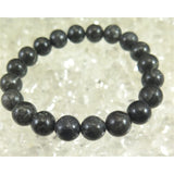 Japanese Natural Yamatohikari Stone 10mm Bead Bracelet 29.8g (ID:95546)