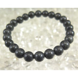 Japanese Natural Yamatohikari Stone 8mm Bead Bracelet 19.2g (ID:83487)