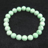 Natural Itoigawa Jadeite Light Green 9mm Bead Bracelet 28.2g with Certificate (ID:92429)