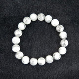 Natural Itoigawa Jadeite Charcoal Black-Green 10mm Bead Bracelet 36.1g with Certificate (ID:70391)