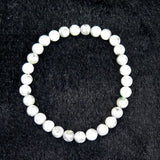 Natural Itoigawa Jadeite Charcoal Black-Green 6mm Bead Bracelet 13.2g with Certificate (ID:93249)