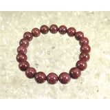 Japanese Natural Tsugaru Nishiki Jasper 10mm Bead Bracelet 30.5g (ID:12345)