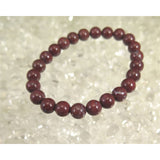 Japanese Natural Tsugaru Nishiki Jasper 8mm Bead Bracelet 19.2g (ID:98492)