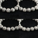 Japanese Natural Tokuyama Granite 12mm Bead Bracelet 41.9g (ID:51037)