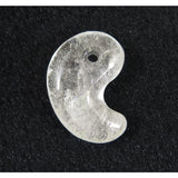 Japanese Natural 鉱山産 Quartz Magatama 31mm 10.32g with Directory Card (ID:97870)