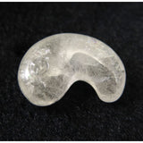 Japanese Natural 鉱山産 Quartz Magatama 31mm 10.33g with Directory Card (ID:64596)