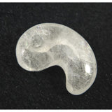 Japanese Natural 鉱山産 Quartz Magatama 31mm 10.33g with Directory Card (ID:64596)
