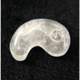 Japanese Natural 鉱山産 Quartz Magatama 31mm 10.33g with Directory Card (ID:64596)