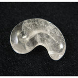 Japanese Natural 鉱山産 Quartz Magatama 31mm 10.43g with Directory Card (ID:15513)