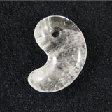 Japanese Natural Mine Quartz Magatama 31mm 10.43g with Directory Card (ID:15513)