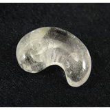 Japanese Natural 鉱山産 Quartz Magatama 31mm 10.55g with Directory Card (ID:39931)