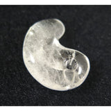 Japanese Natural 鉱山産 Quartz Magatama 31mm 10.68g with Directory Card (ID:18771)