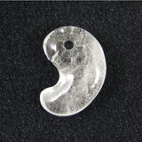 Japanese Natural Mine Quartz Magatama 31mm 10.68g with Directory Card (ID:18771)