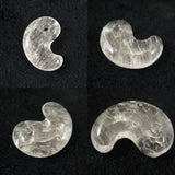 Japanese Natural 鉱山産 Quartz Magatama 31mm 10.98g with Directory Card (ID:73787)