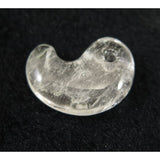 Japanese Natural 鉱山産 Quartz Magatama 31mm 10.98g with Directory Card (ID:73787)