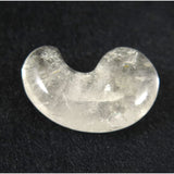 Japanese Natural 鉱山産 Quartz Magatama 38mm 17.61g with Directory Card (ID:57188)