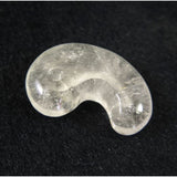 Japanese Natural 鉱山産 Quartz Magatama 38mm 17.61g with Directory Card (ID:57188)