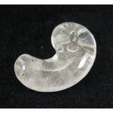 Japanese Natural 鉱山産 Quartz Magatama 38mm 18.50g with Directory Card (ID:53332)