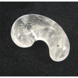 Japanese Natural 鉱山産 Quartz Magatama 38mm 18.50g with Directory Card (ID:53332)