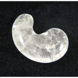 Japanese Natural 鉱山産 Quartz Magatama 38mm 18.50g with Directory Card (ID:53332)