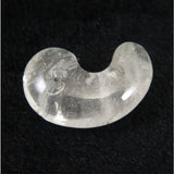 Japanese Natural 鉱山産 Quartz Magatama 38mm 18.50g with Directory Card (ID:53332)