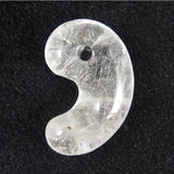 Japanese Natural Mine Quartz 38mm Magatama 18.50g (ID:53332)