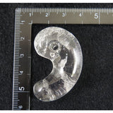 Japanese Natural Mine Quartz 42mm Magatama 24.34g (ID:32530)