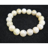 Japanese Natural Chalcedony 12mm Bead Bracelet 42.3g (ID:86873)