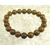 Japanese Natural Yufu Yellow Jasper 10mm Bead Bracelet 29.6g (ID:94574)
