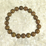 Japanese Natural Yufu Yellow Jasper 10mm Bead Bracelet 29.6g (ID:94574)