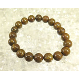 Japanese Natural Yufu Yellow Jasper 10mm Bead Bracelet 29.6g (ID:94574)