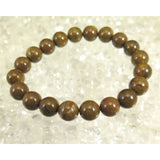 Japanese Natural Yufu Yellow Jasper 10mm Bead Bracelet 29.6g (ID:94574)