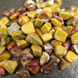 Japanese Natural Yufu Yellow Jasper 5mm Mineral Chips 100g (ID:10746)