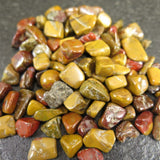 Japanese Natural Yufu Yellow Jasper 5mm Mineral Chips 100g (ID:10746)