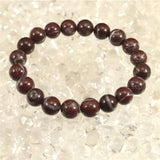Japanese Natural Akadama Jasper 10mm Bead Bracelet 31.1g (ID:54168)